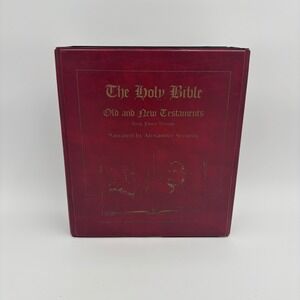 Alexander Scourby Holy Bible Cassette Set KJV Red Excellent Audio Book 48 Tapes